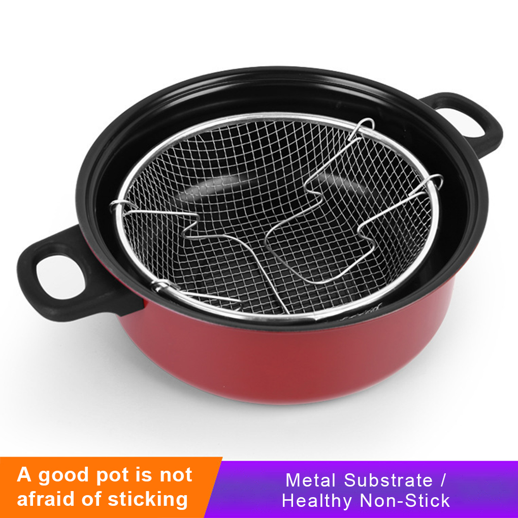 Commercial Kitchen Pots And Pans - Frittiertopf, Apartment-Fritteuse, antihaftbeschichtete Töpfe, Chip-Pfanne, Kochwerkzeug,