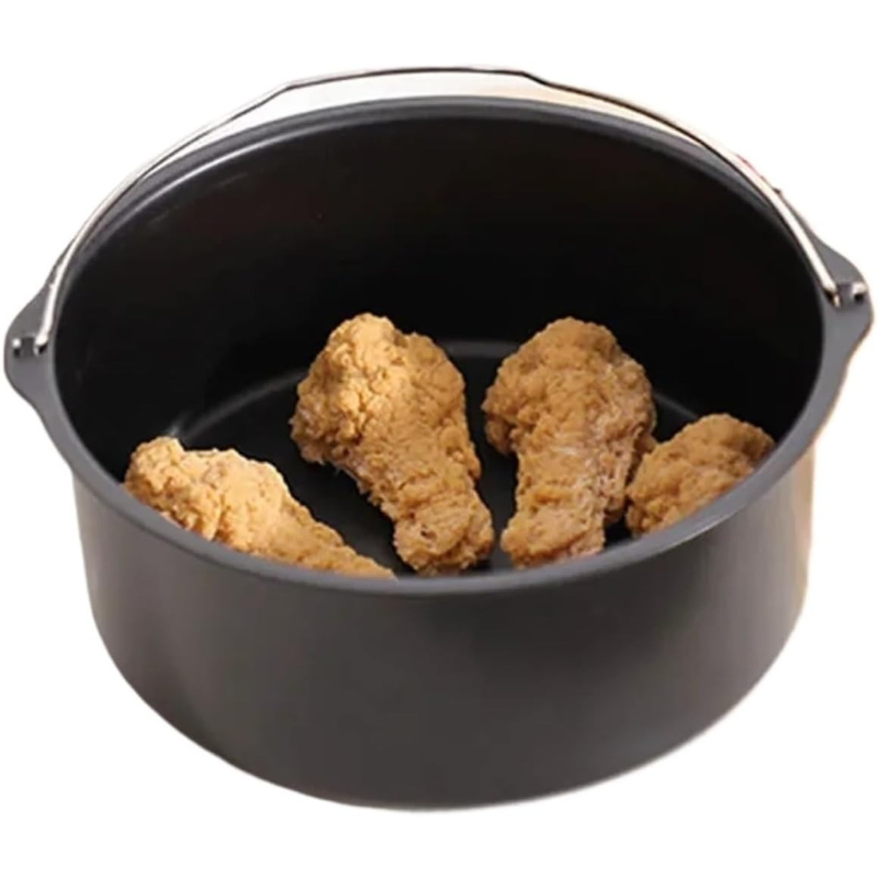 Commercial Kitchen Pots And Pans - Metall-Kuchenform, runde Backform für Heißluftfritteusen, mit