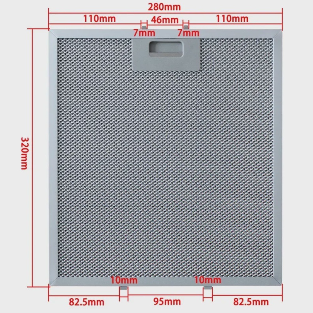 Commercial Kitchen Vent Hood - Für Teka DS60 DE60 Aluminium-Dunstabzugshaubenfilter 280x320mm