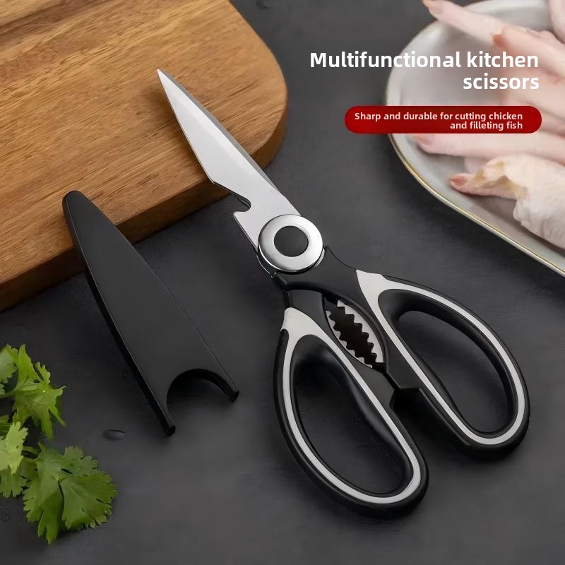 Commercial Kitchen Use - Edelstahl-Küchenschere, Robuste Hühnerknochen- und Fischschere, Multifunktionale