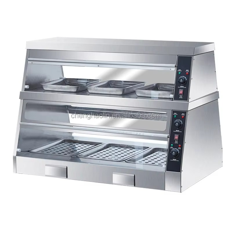 Commercial Kitchen Cabinet - Elektrische Warmhaltevitrine für Hamburger und Brathähnchen,