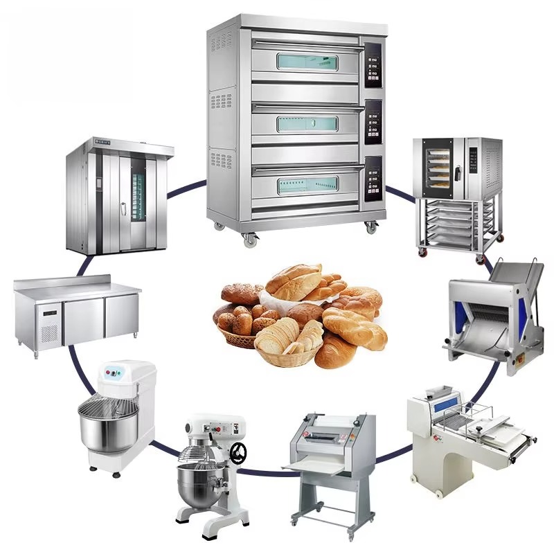 Rotary Bakery Oven - Brotbackausrüstung Ofen und Mixer Bäckereiausrüstung Komplettlösung