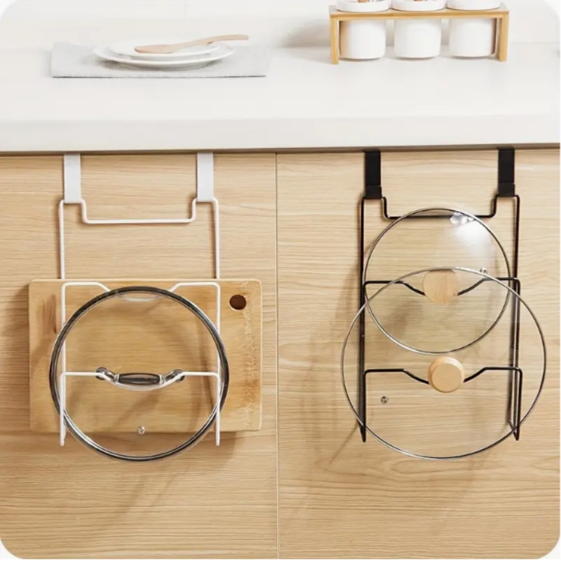Commercial Kitchen Shelving - Hängender Topfdeckelständer für Schranktür, Schneidebrett, Aufbewahrungsregal,