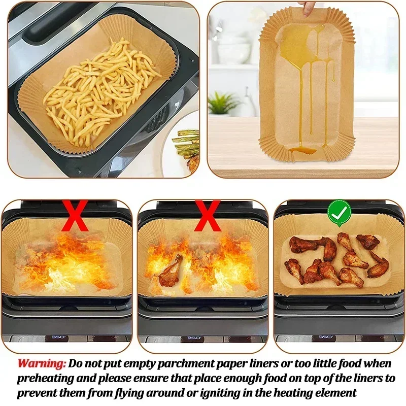 Einweg-Luftfritteusen-Papier,  – Commercial Kitchen Pots And Pans Bewertung und Preis