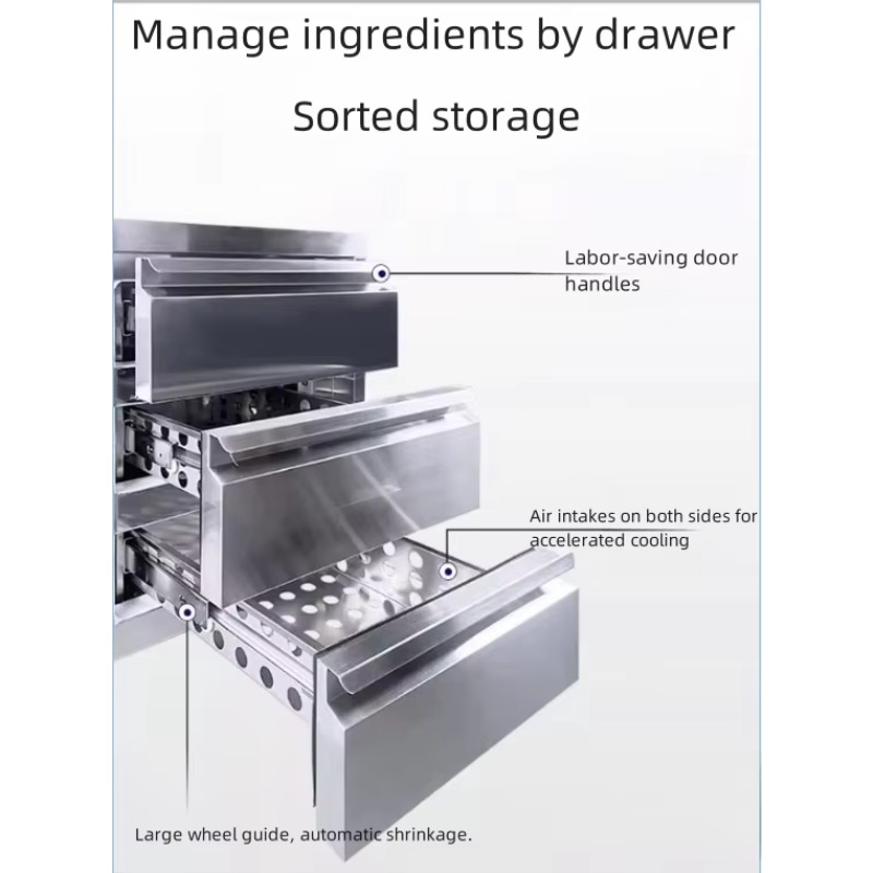 Gewerblicher Edelstahl-Luftküh – Commercial Kitchen Cabinet Bewertung und Preis