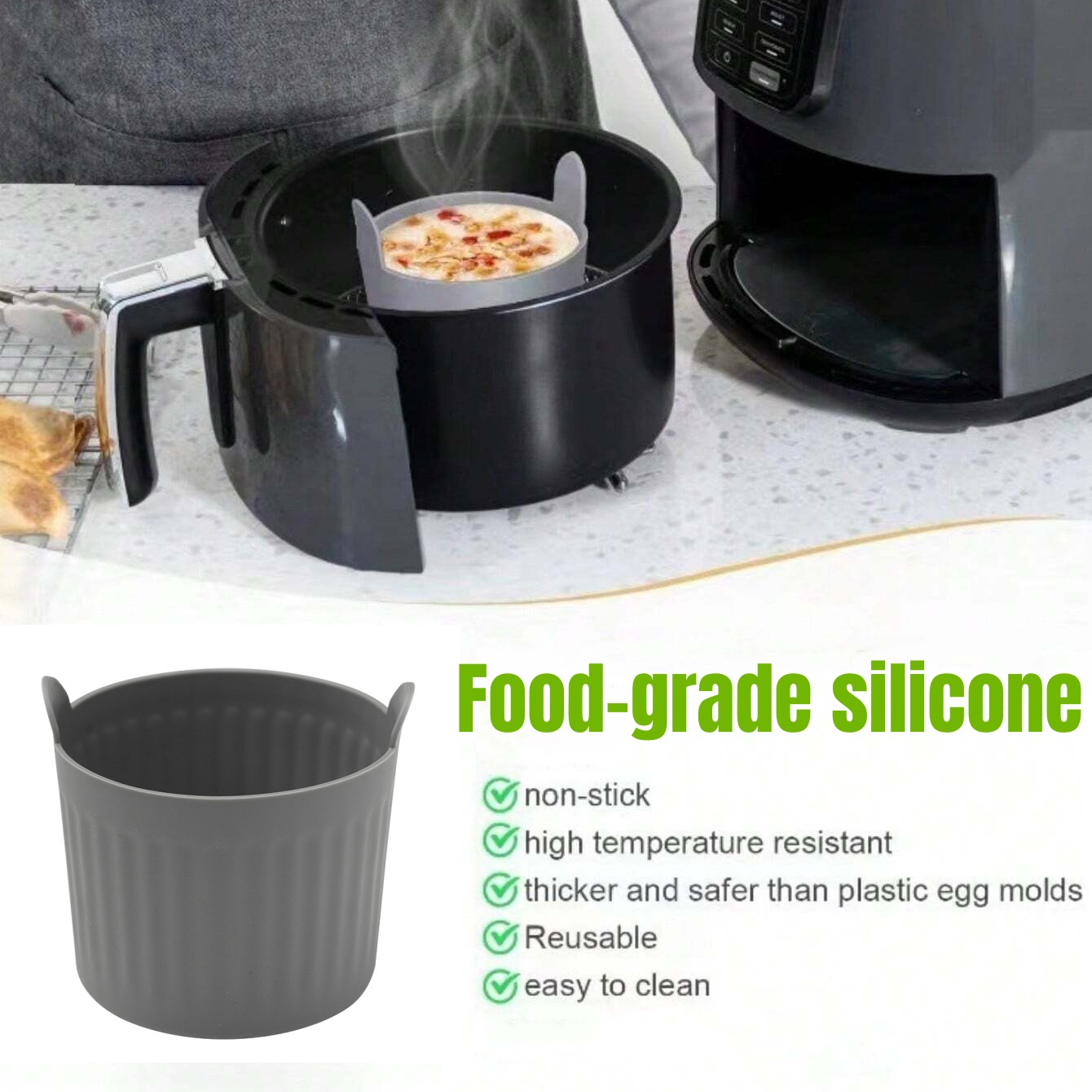 4 Stücke Silikon Luftfritteuse – Rotary Bakery Oven Bewertung und Preis