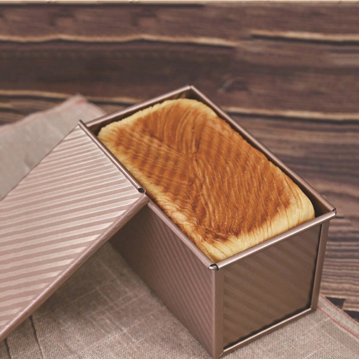 1 Stück goldene Kastenform mit – Rotary Bakery Oven Bewertung und Preis